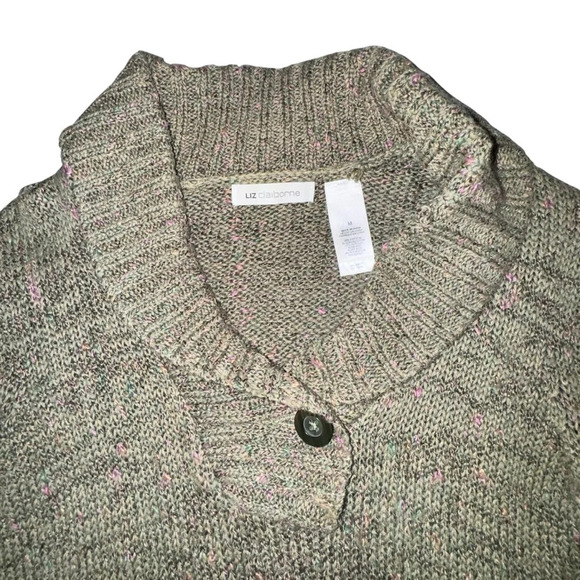 Liz Claiborne Women’s Sweater Green Size medium - Picture 3 of 6